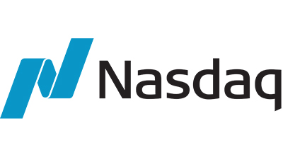Nasdaq logo.